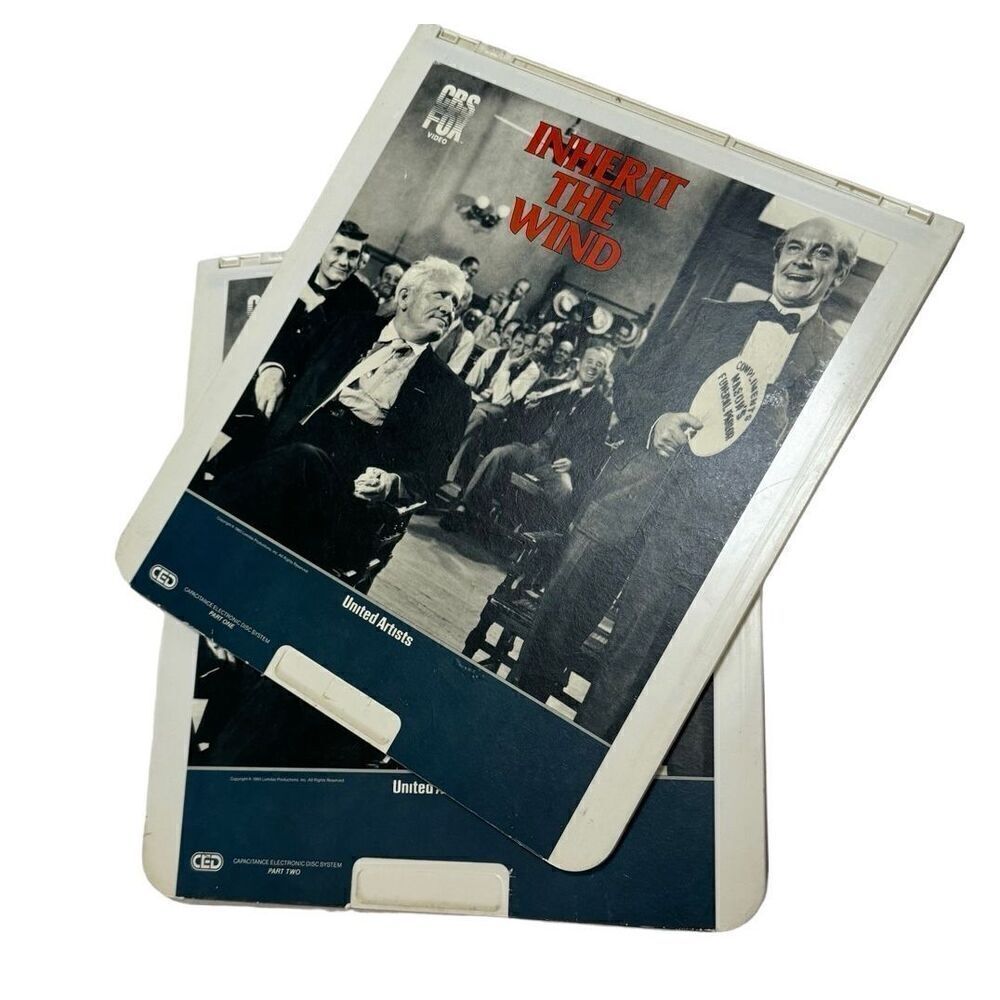 Inherit The Wind CED VideoDisc (1960) Spencer Tracy & Gene Kelly Part 1 & 2